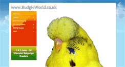 Desktop Screenshot of budgieworld.co.uk